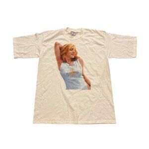 Vintage 2001 Madonna Drowned World Tour Single Stitch T-Shirt White Size Large